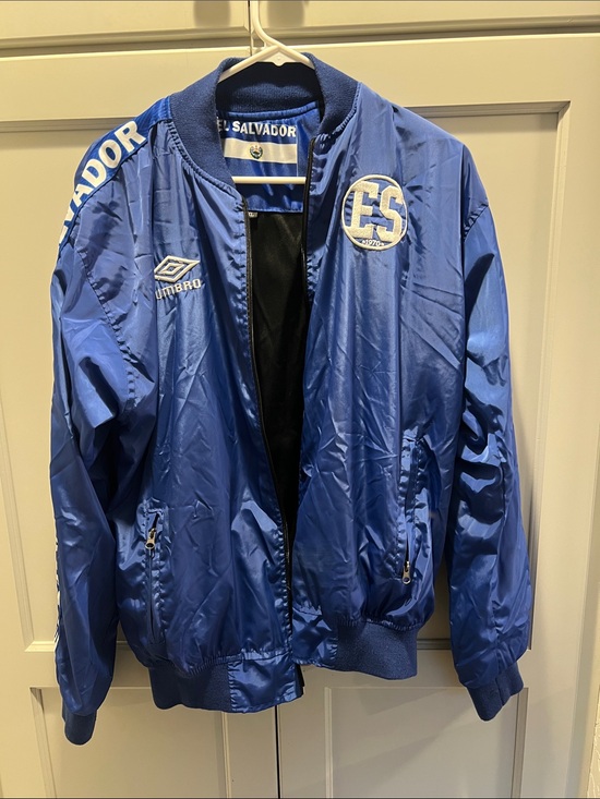 Umbro Jackets & Blazers - RARE Umbro El Salvador Royal Blue Track / bomber Jacket with embroidery